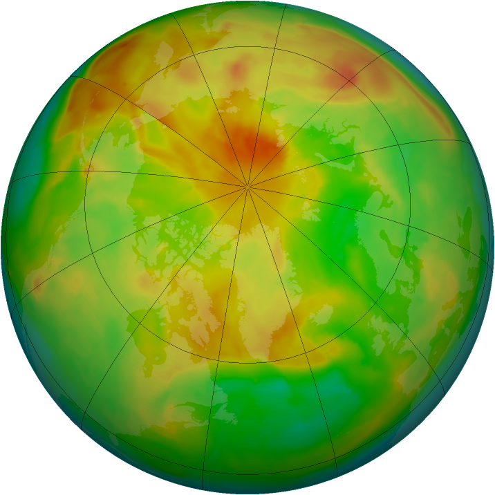 Arctic ozone map for 26 May 2013